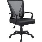 Ergonomic Black Mesh Office Chair with Armrests
