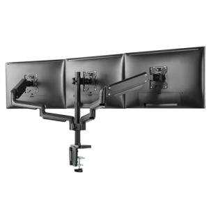 Triple Monitor Desk Mount with Full Motion Arms