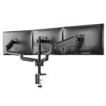 Triple Monitor Desk Mount with Full Motion Arms