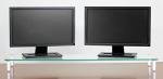 Extra-Wide Clear Glass Monitor Riser with Stability