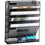 6-Tier Mesh Desk File Organizer with Tray