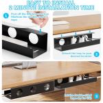 Under Desk Cable Management Tray Set - 2 Pcs