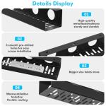 Under Desk Cable Management Tray Set - 2 Pcs