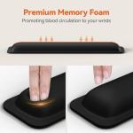 TECKNET Ergonomic Memory Foam Wrist Rest Pad