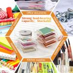 Clear Acrylic 4-Tier Paper Organizer for Desk