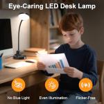 Dimmable 15W LED Desk Lamp with USB Charging