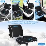 Ergonomic Memory Foam Seat Cushion & Lumbar Support