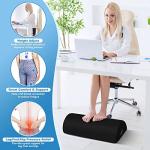 Ergonomic Under Desk Foot Rest Pillow - Black