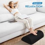 Ergonomic Under Desk Foot Rest Pillow - Black