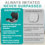 Office Chair Seat Cushion with Lumbar Support