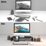 OImaster Adjustable Monitor Stand with Storage Drawer