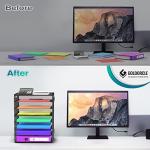 8-Tier Mesh Letter Tray Organizer with Handles