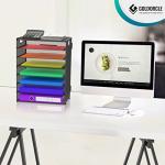 8-Tier Mesh Letter Tray Organizer with Handles