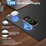 Magnetic Wireless Charging Mouse Pad, Large Gaming Mat