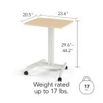 Compact Electric Adjustable Mobile Standing Desk