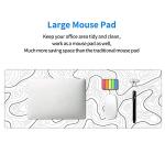Abstract Topographic Map Gaming Mouse Pad 31.5"x11.8