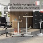 Compact Electric Adjustable Mobile Standing Desk