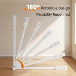 Adjustable Power Strip with USB-C and AC Outlets