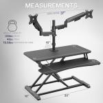 VIVO 32-Inch Height Adjustable Standing Desk Converter