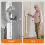 Adjustable Power Strip with USB-C and AC Outlets