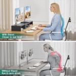 OPNICE Dual Monitor Stand with Drawer Organizer