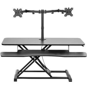 VIVO Adjustable Standing Desk Converter with Monitor Stand