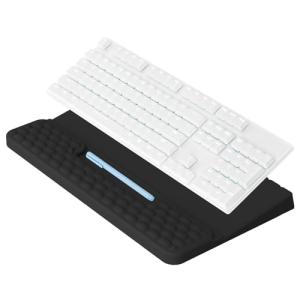 Ergonomic Wrist Rest with Storage Tray - Black
