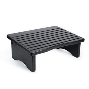 Ergonomic Solid Wood Foot Rest for Office