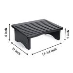 Ergonomic Solid Wood Foot Rest for Office