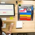 Vanulee 2 Pack Desktop Paper Organizer Set