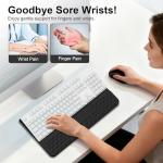 Ergonomic Wrist Rest with Storage Tray - Black