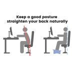 Ergonomic Solid Wood Foot Rest for Office