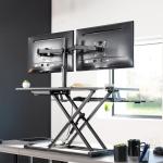 VIVO Adjustable Standing Desk Converter with Monitor Stand