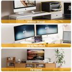 Mexin Dual Monitor Stand with Storage Drawers
