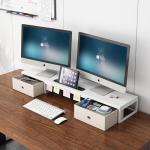 Mexin Dual Monitor Stand with Storage Drawers