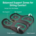 Ergonomic Memory Foam Seat Cushion for Office Chairs