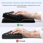 Ergonomic Keyboard Stand with Wrist Rest Pad