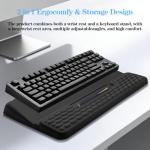 Ergonomic Keyboard Stand with Wrist Rest Pad