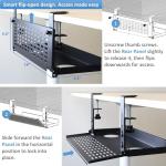 Under Desk Cable Management Tray with Swing Panel