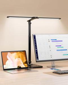 Adjustable LED Desk Lamp with USB Charging