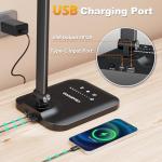 Adjustable LED Desk Lamp with USB Charging