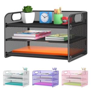 Samstar 3 Tier Mesh Desk Paper Organizer