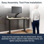 Desky Dual Mini Sit Stand Compact Desk