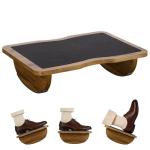 Ergonomic Wooden Footrest for Home Office Comfort