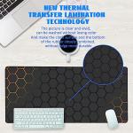 Large Black Gold Honeycomb Gaming Mouse Pad