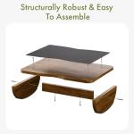 Ergonomic Wooden Footrest for Home Office Comfort