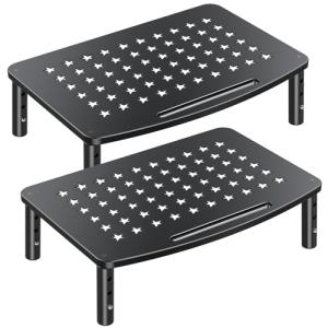 Adjustable Double Monitor Stand for Laptop & PC