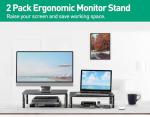 Adjustable Double Monitor Stand for Laptop & PC