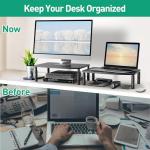 Adjustable Double Monitor Stand for Laptop & PC