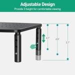 Adjustable Double Monitor Stand for Laptop & PC
